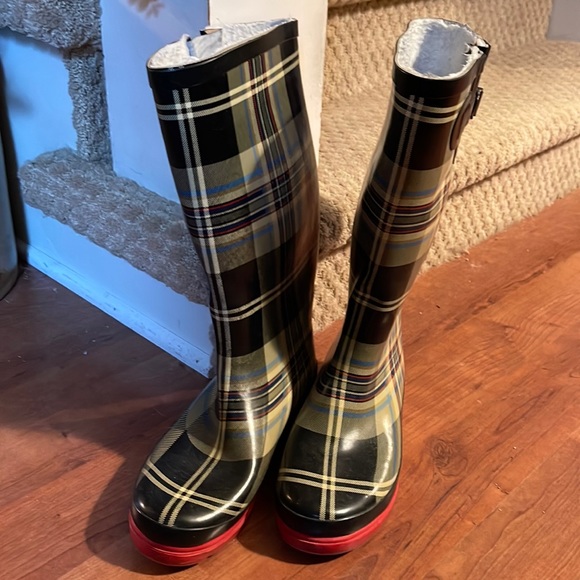 henry ferrera rain boots with bow